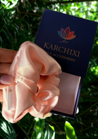 Tīra zīdkoka zīda matu gumijas