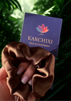 Tīra zīdkoka zīda matu gumijas